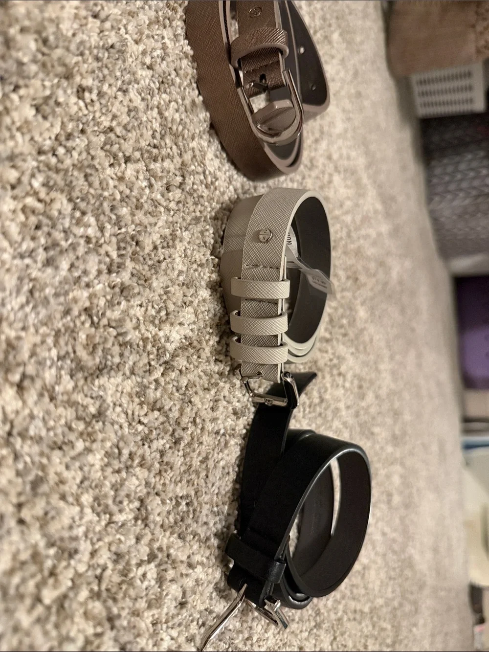 Reaction Kenneth Cole 3-pack women’s belt set